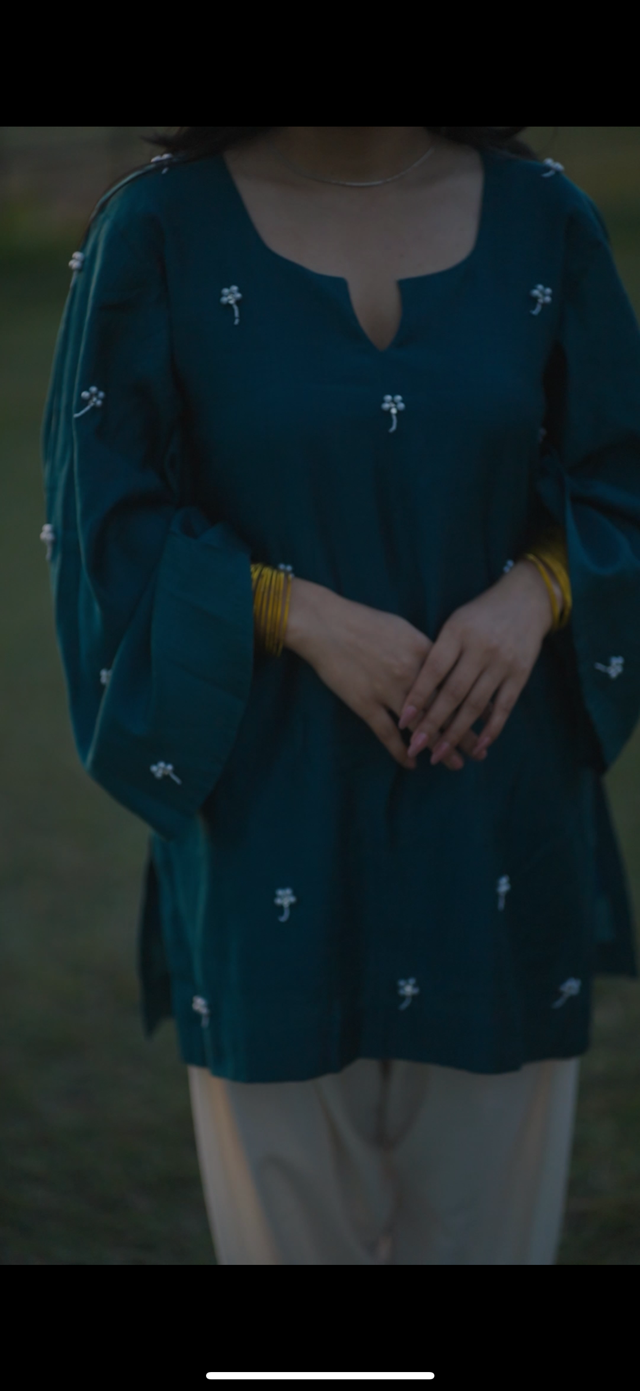 Hand Embroidered Kurti-03
