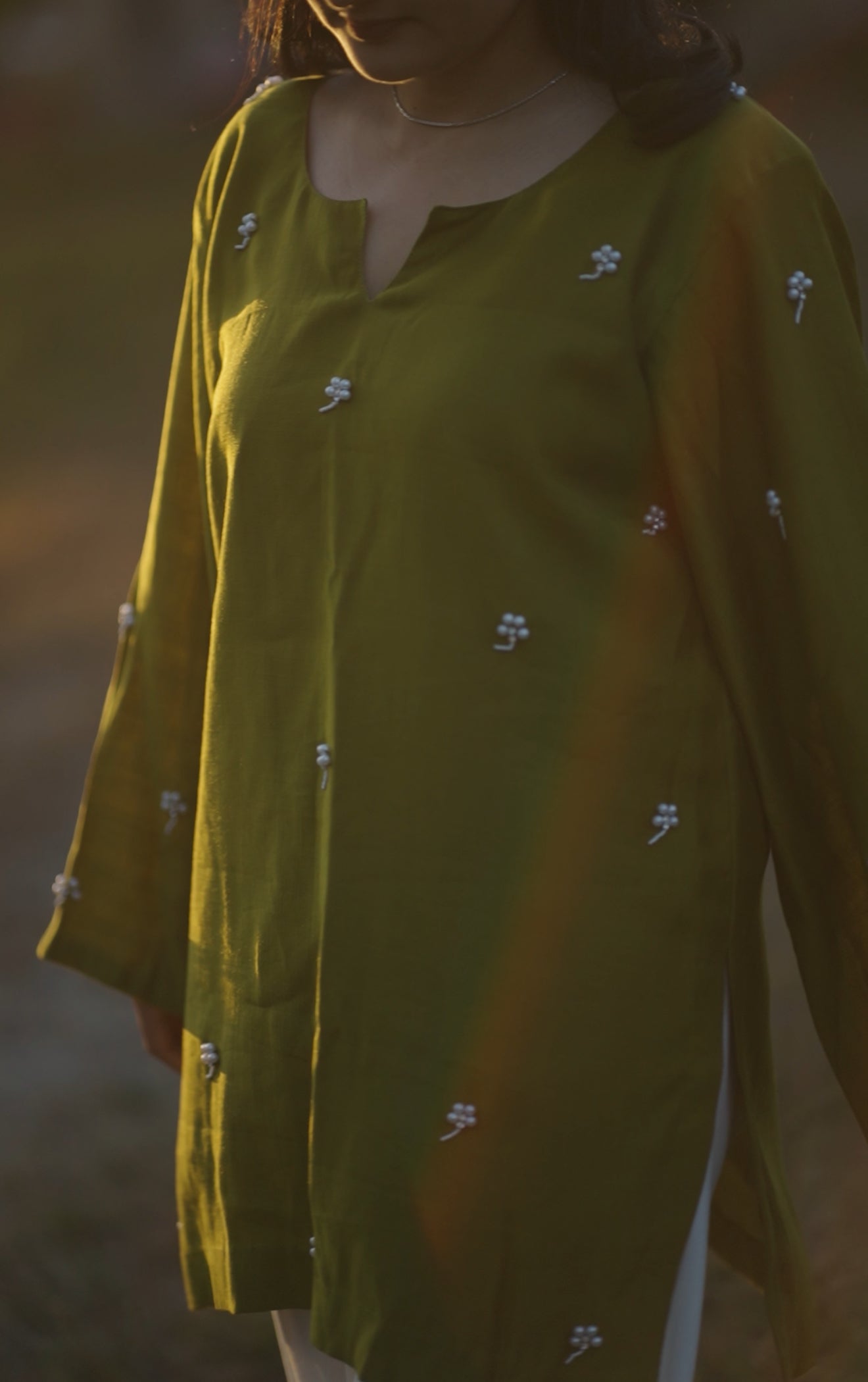 Hand Embroidered Kurti-02