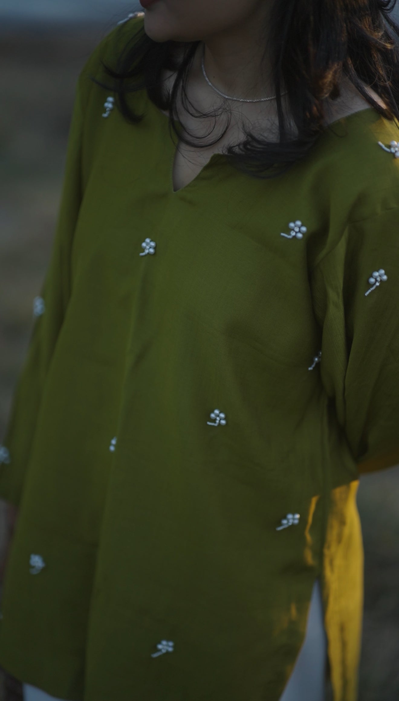 Hand Embroidered Kurti-02