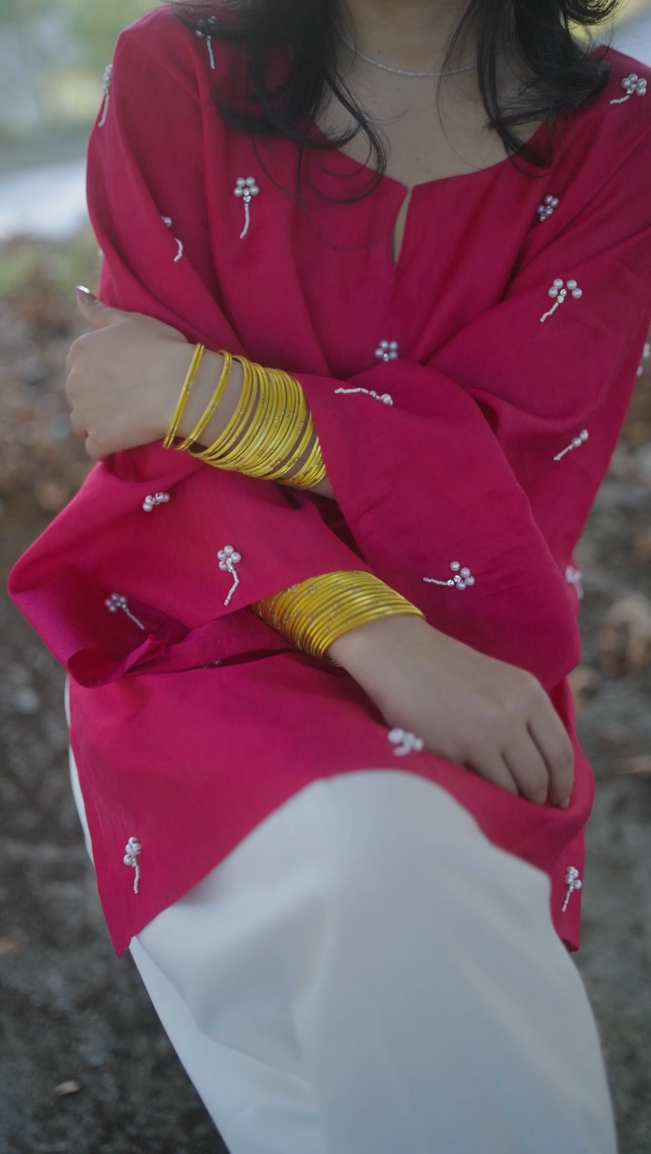Hand Embroidered Kurti-01